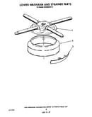 Lower washarm and strainer