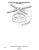 Lower washarm and strainer