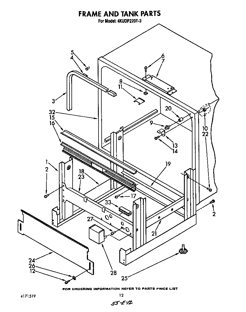 Frame and tank