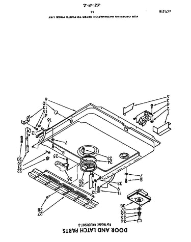 Door and latch