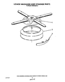 Lower washarm and strainer