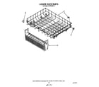 KitchenAid 4KUDC220T3 lower rack diagram