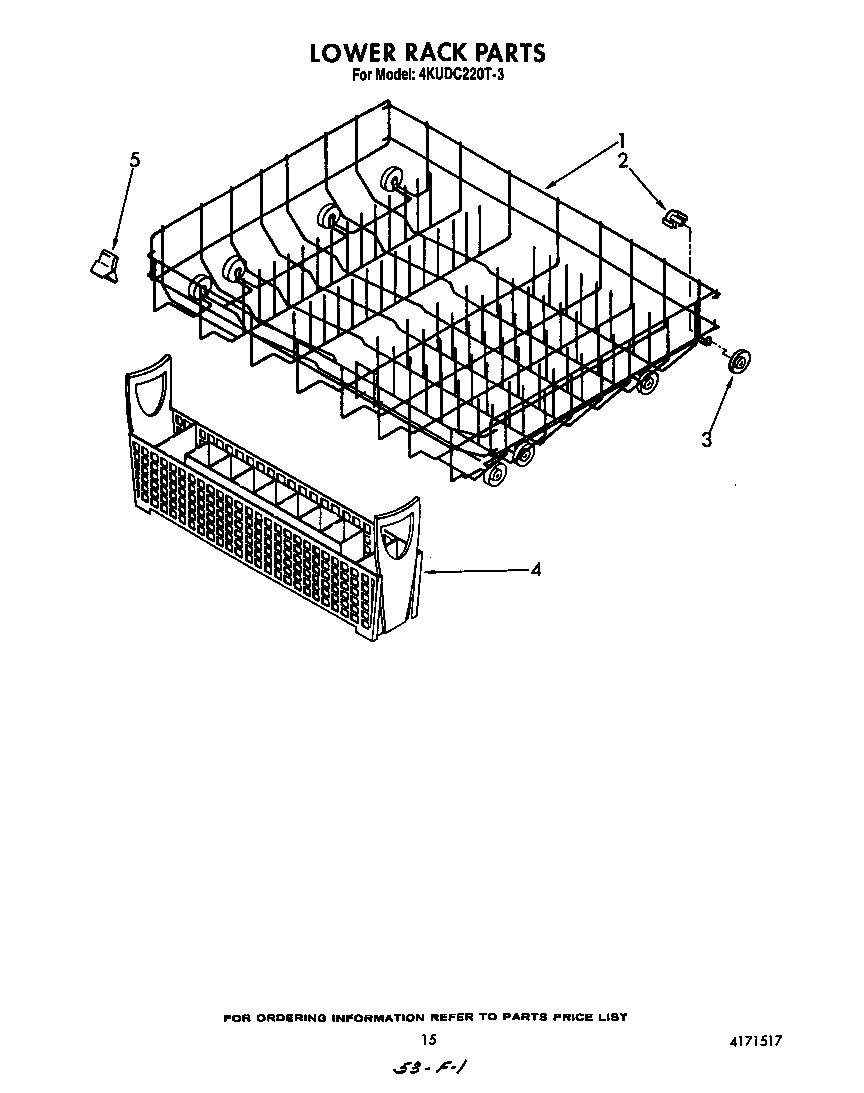 Lower rack