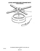 Lower washarm and strainer
