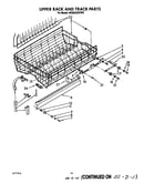 Upper rack and track