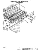 Upper rack and track