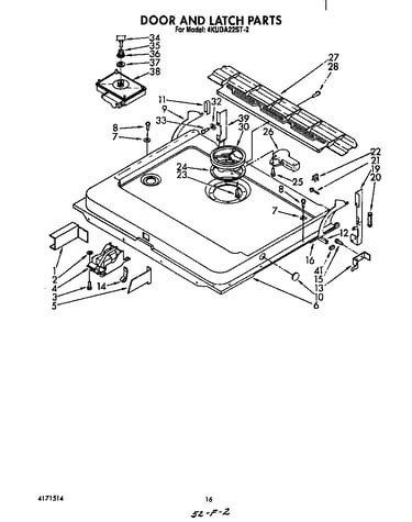 Door and latch