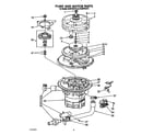 KitchenAid KUDP220T4 pump and motor diagram