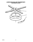 Lower washarm and strainer
