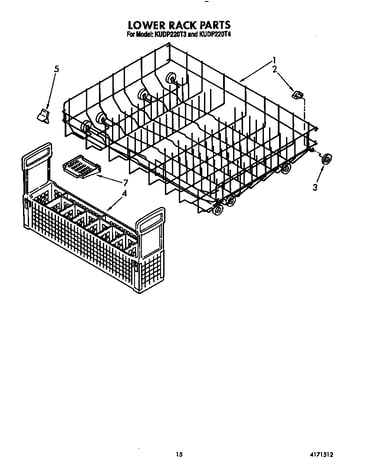 Lower rack