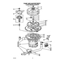 KitchenAid KUDP22ST3 pump and motor diagram