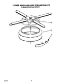 Lower washarm and strainer