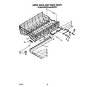 KitchenAid KUDP22ST3 upper rack and track diagram