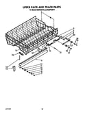 Upper rack and track