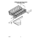 KitchenAid KUDI220T4 upper rack and track diagram