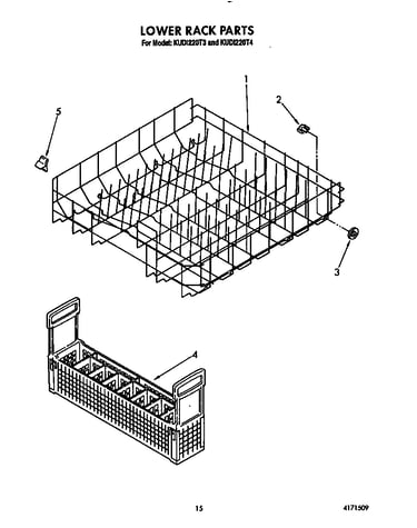 Lower rack