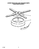 Lower washarm and strainer