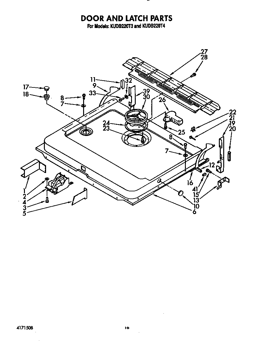 DOOR AND LATCH