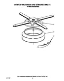 Lower washarm and strainer