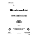 KitchenAid KPDI620T4 front cover diagram