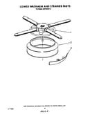 Lower washarm and strainer