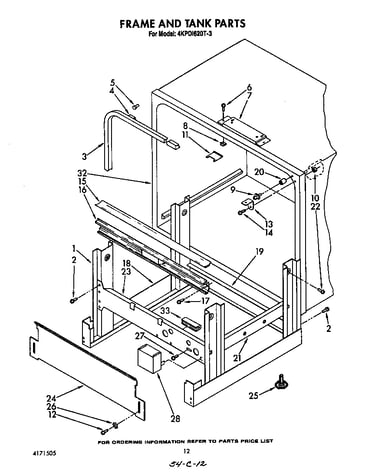 Frame and tank