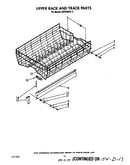 Upper rack and track