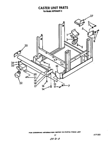 Caster unit