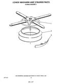 Lower washarm and strainer