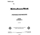 KitchenAid 4KPDI620T2 front cover diagram
