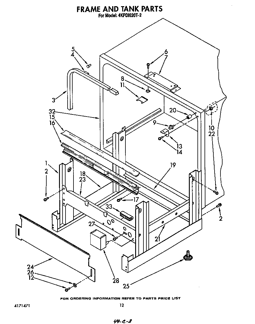 Frame and tank