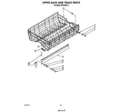 KitchenAid 4KPDI620T2 upper rack and track diagram