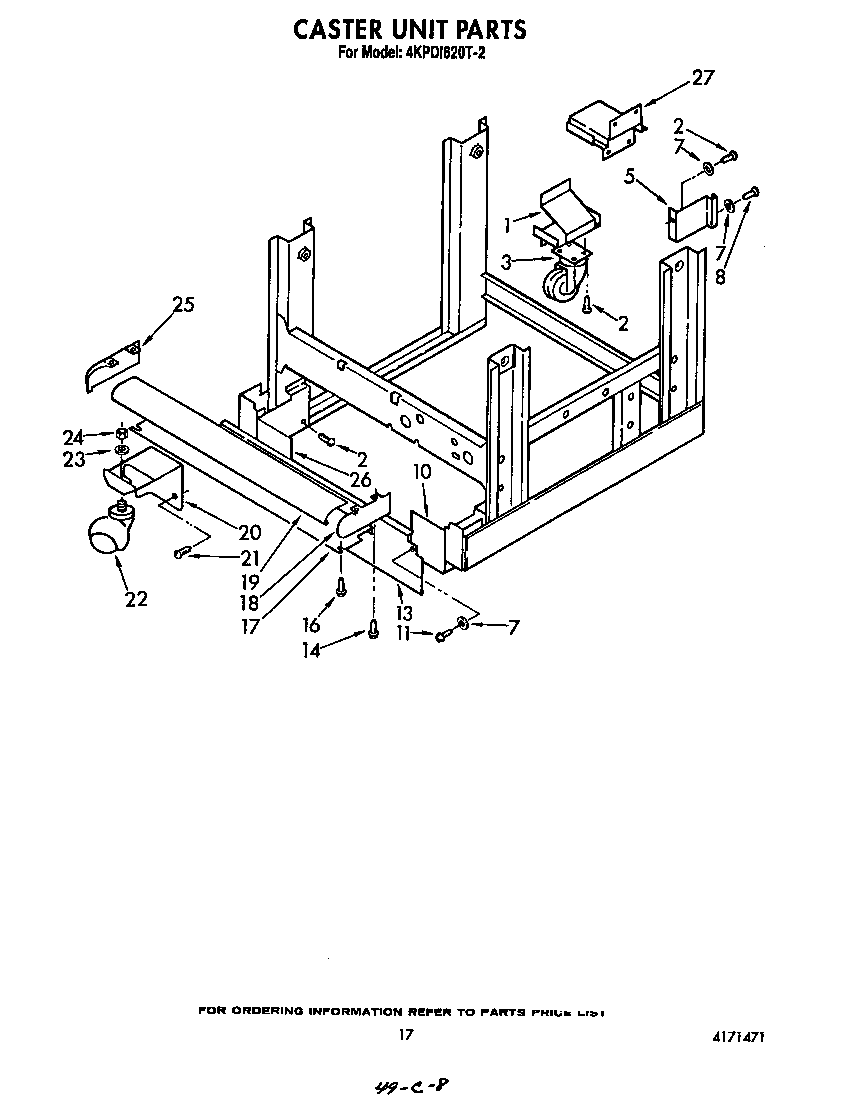 Caster unit