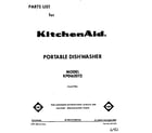 KitchenAid KPDI620T2 front cover diagram
