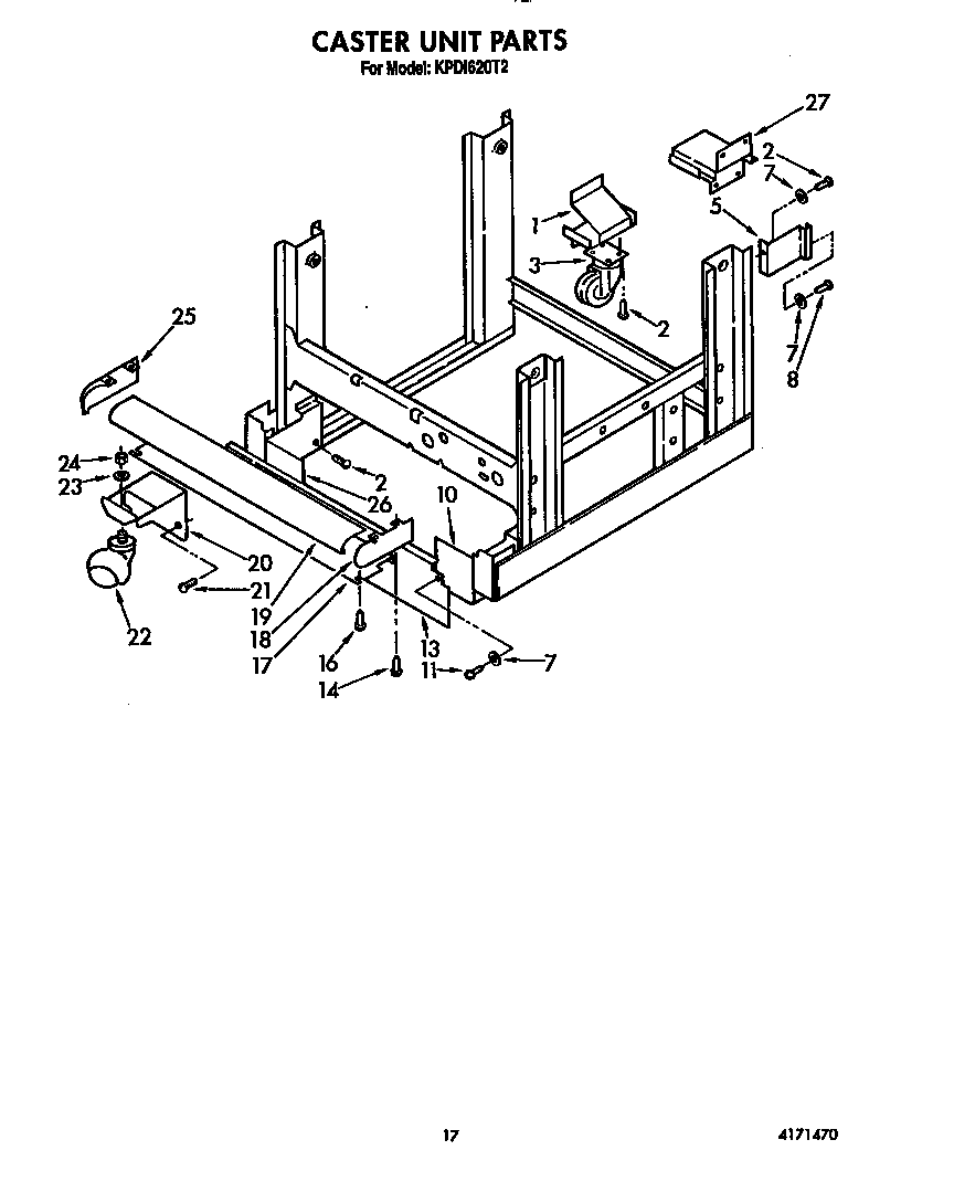 Caster unit