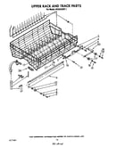 Upper rack and track