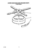 Lower washarm and strainer