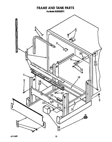 Frame and tank