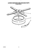 Lower washarm and strainer