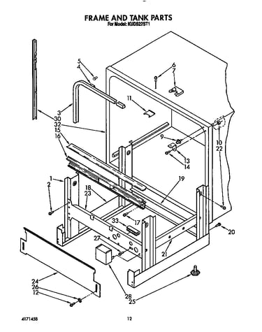 Frame and tank