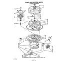 KitchenAid KUDA220TWH2 pump and motor diagram