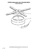 Lower washarm and strainer
