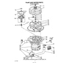 KitchenAid 4KUDA220T2 pump and motor diagram