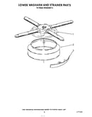 Lower washarm and strainer