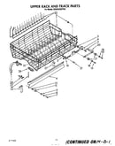 Upper rack and track