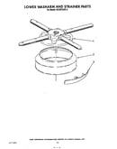 Lower washarm and strainer