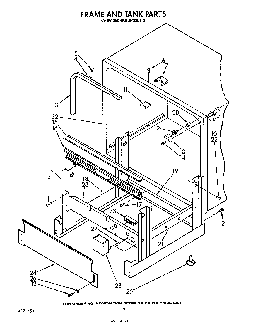 Frame and tank