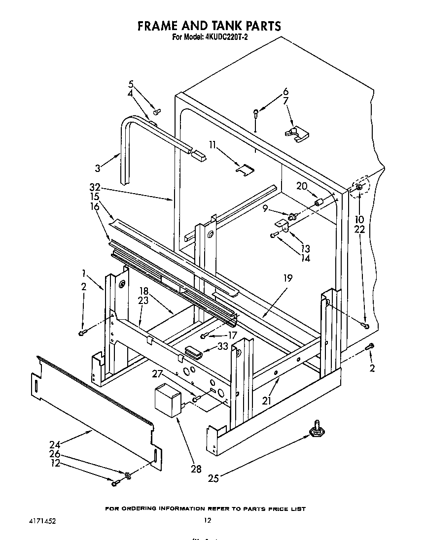 Frame and tank