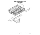 KitchenAid 4KUDC220T2 upper rack and track diagram
