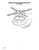 Lower washarm and strainer